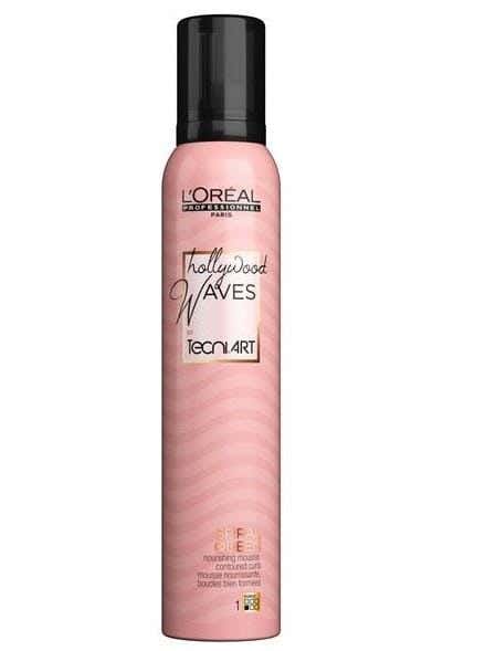 L'Oréal Techniart Hollywood Waves Spiral Queen Mousse Hairspray 200Ml, For Women, 200Ml