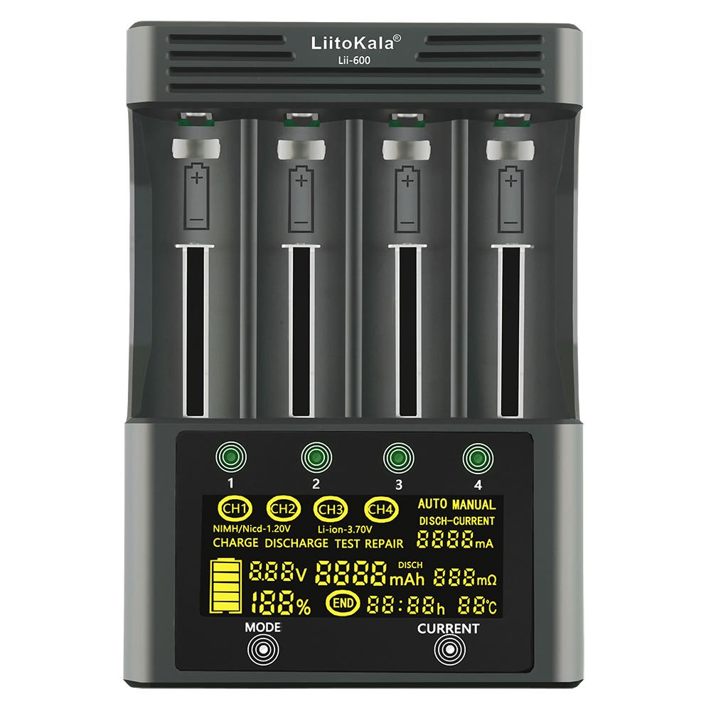 Keendex Battery Charger, Kx3476 - Black