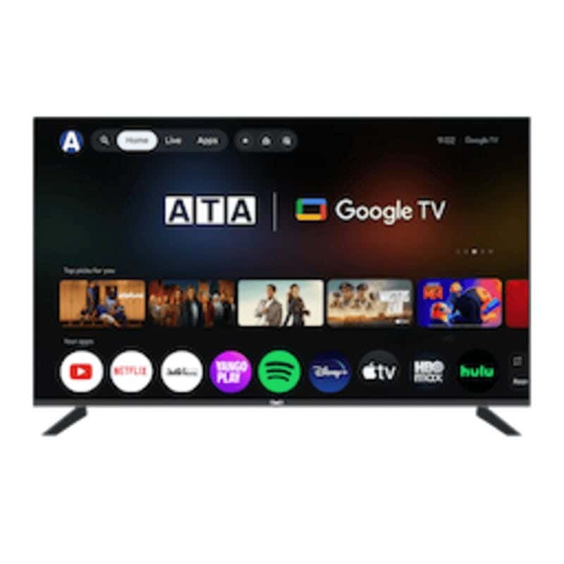 ATA 65-Inch Smart LED TV, 4K UHD, Google TV, Frameless, ATA 65 SMART