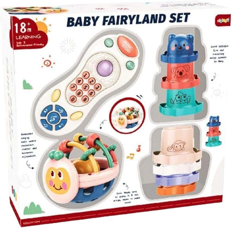 Alsafwa W25-91 Interactive Musical Toys Box, 9 Pieces - Multicolor