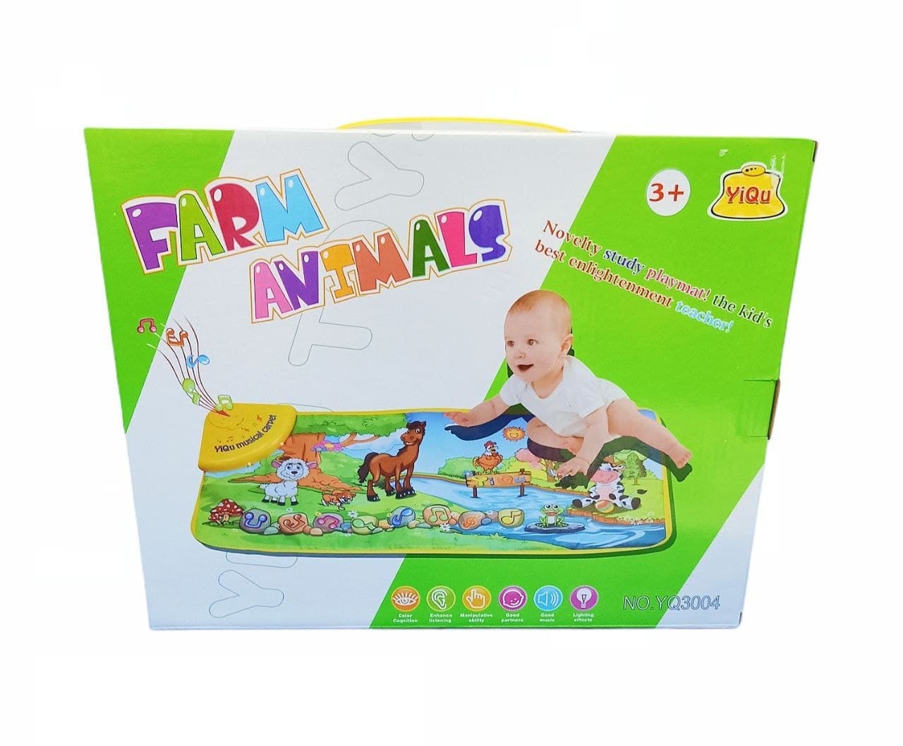 Alsafwa W25-57 Animal Sounds Mat Toy for Unisex Children - Multicolor