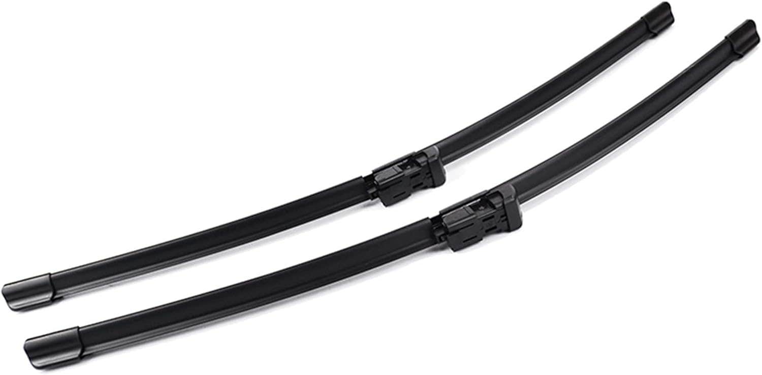 Natural Rubber Windshield Wiper Blades for Fiat Tipo S590, 24/18 Inch, 2 Pieces - Black