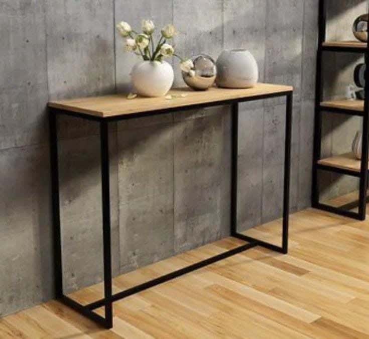Metal console, 110x90x35 cm - Black