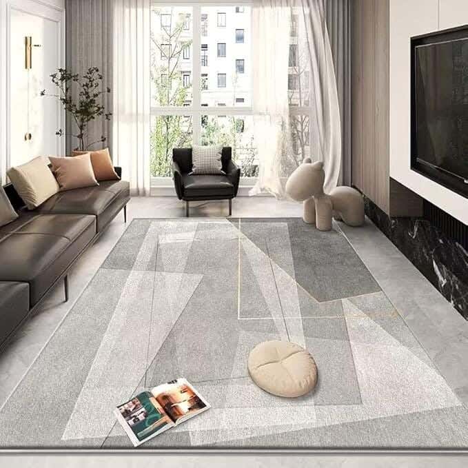 Line Sleep Dots Fabric Carpet protector, 200x300 cm - Multicolor