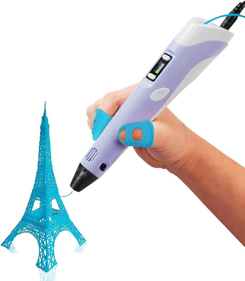 Multi Functional Design Plastic 3D Printing Pen - Purple