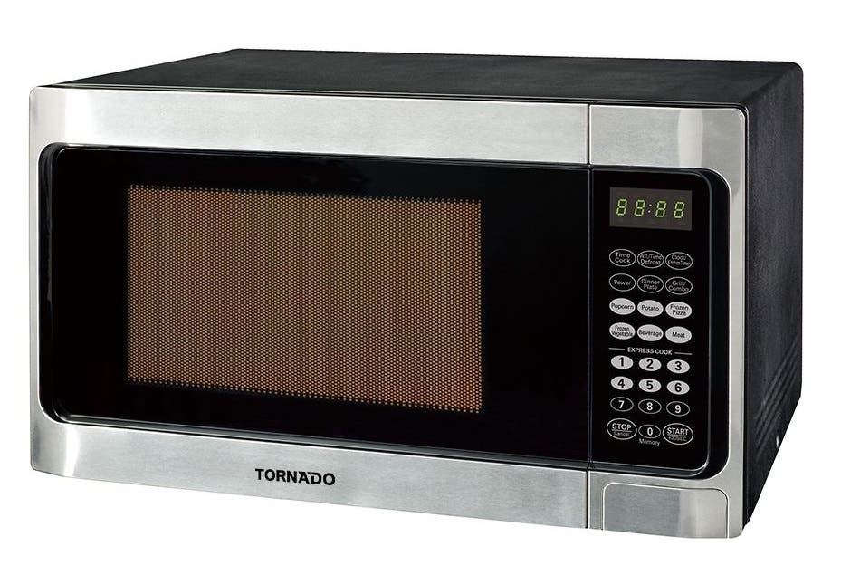 Tornado TMD-36GE-SS Microwave, 1000 Watt, 36 Liters, With Grill - Black Silver