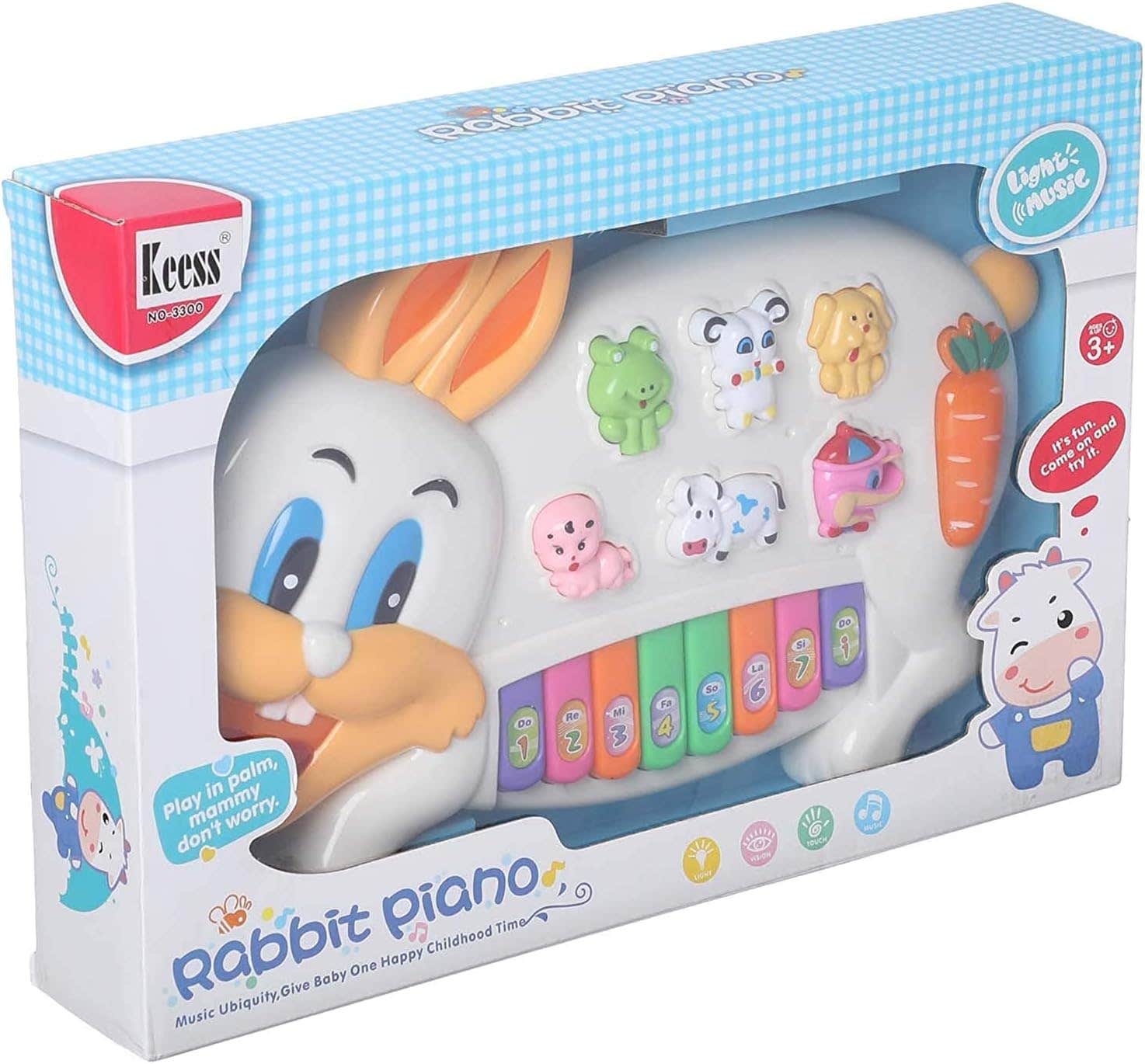 Keess Little Rabbit Piano - Multicolor