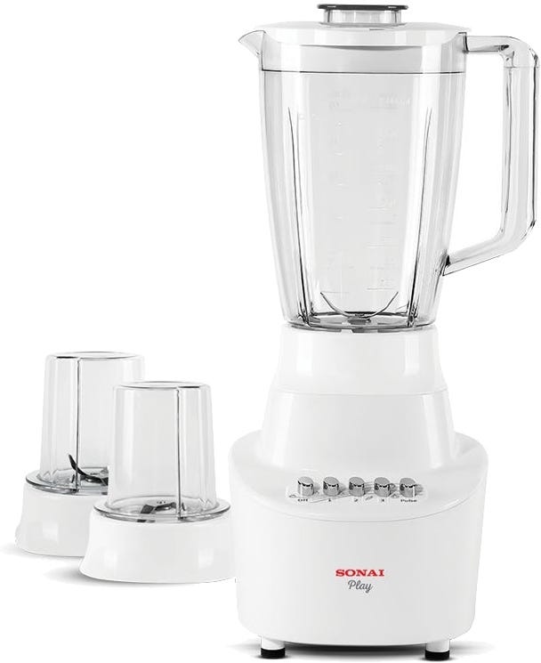 Sonai MAR-2300 Electric Blender, 400 Watt, 1.5 Liter - White