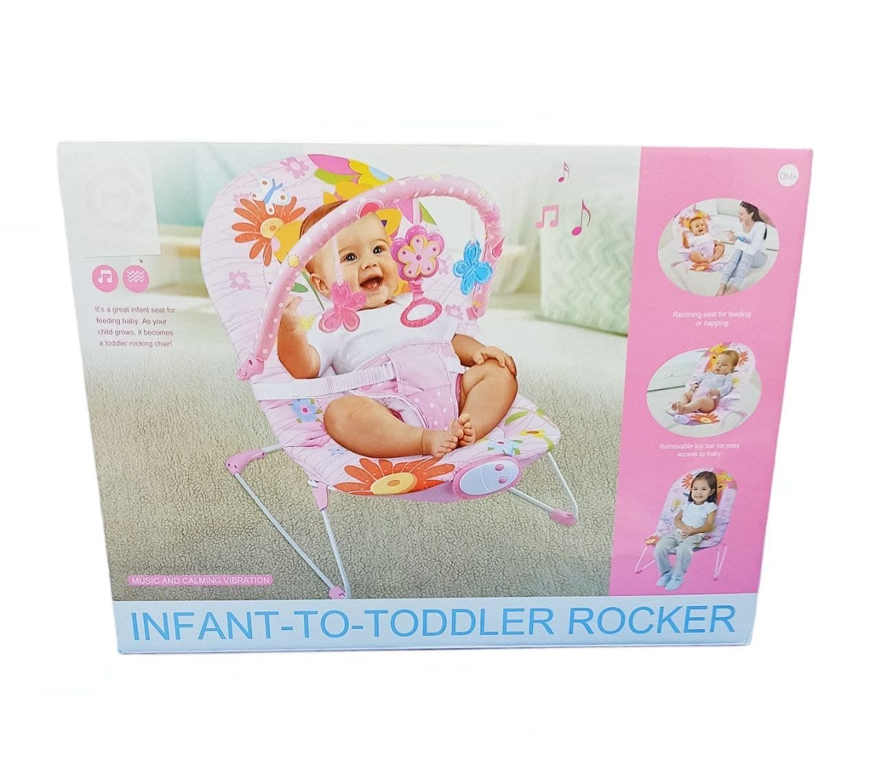 Alsafwa W25-80-2 Children'S Rocking Chair Toy for Unisex Children - Pink