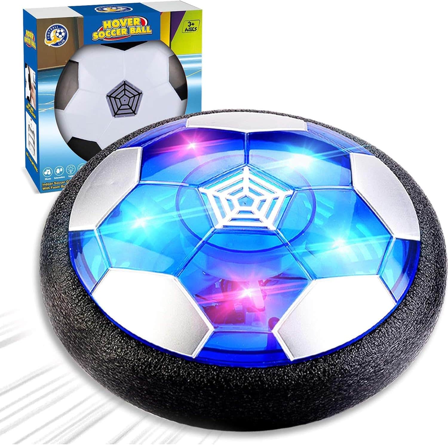 Dmg Tech LED Light Design Foam Hover Soccer Ball - Multicolor