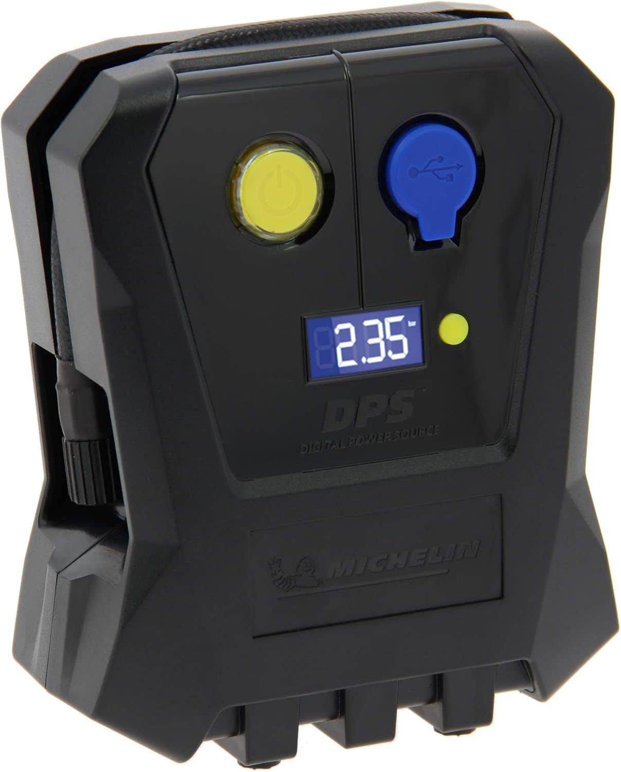 Mini Digital Compressor for Cars, 12 V, 3.5 Bars - Black