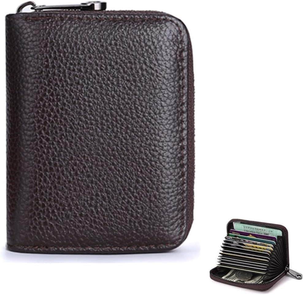 Landuo Leather Card Holder - Brown