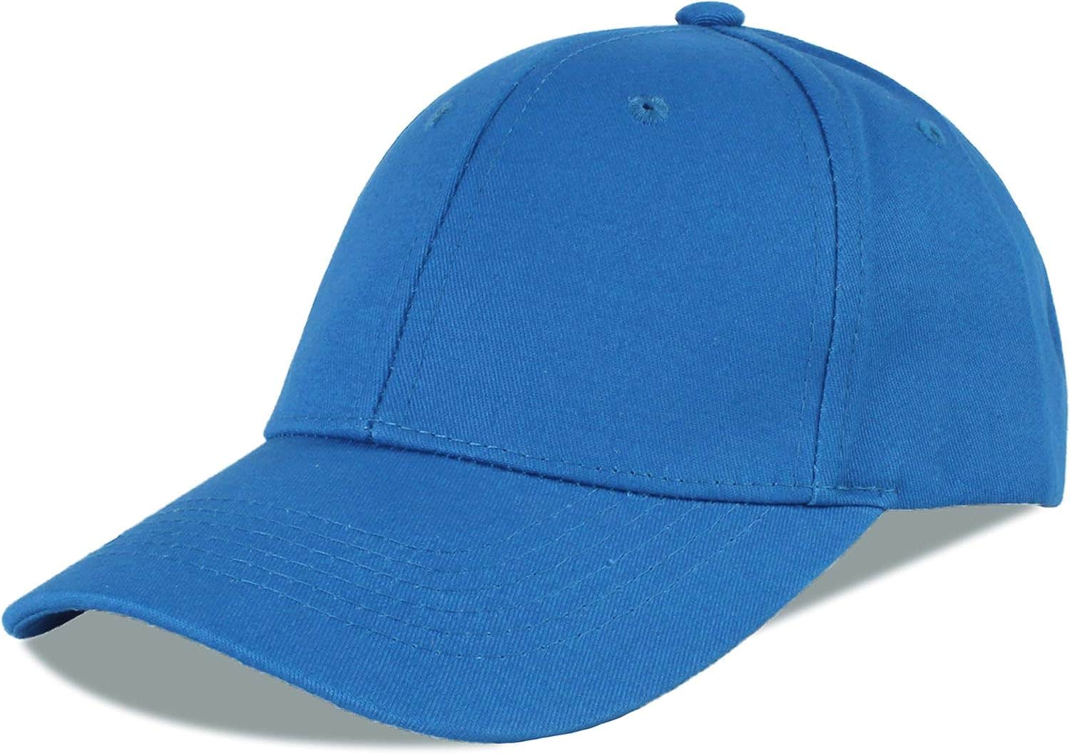 Langzhen Adjustable Cotton Baseball Cap, L - Blue