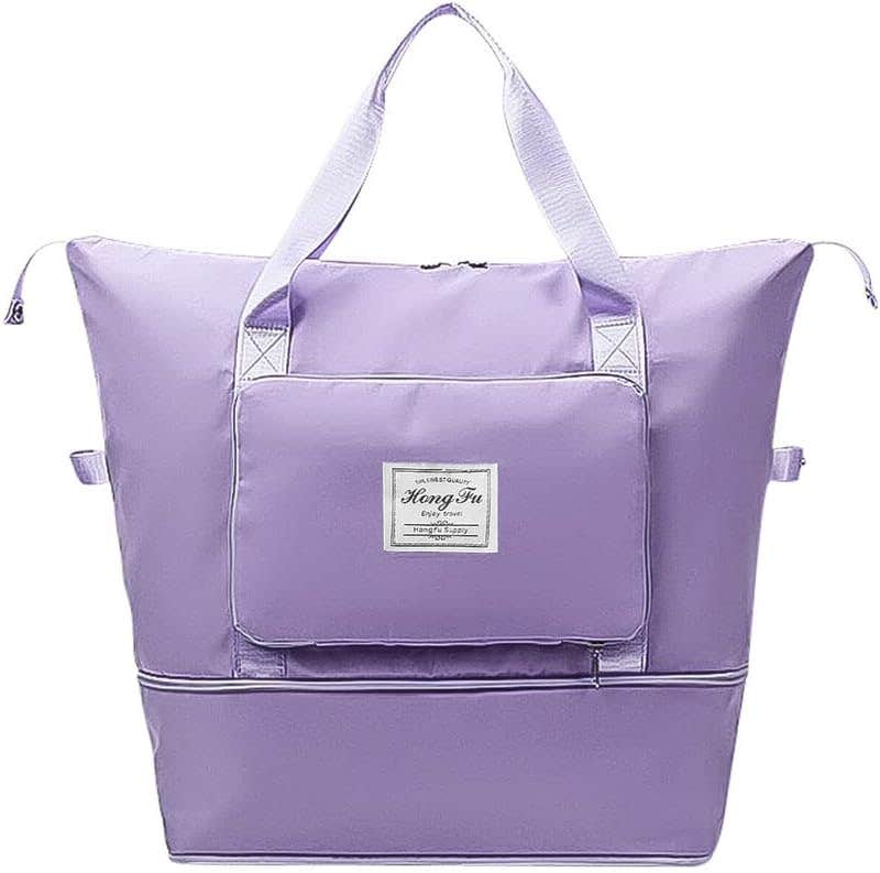 Dwdc Waterproof Travel Duffel Bag, Large Capacity - Purple