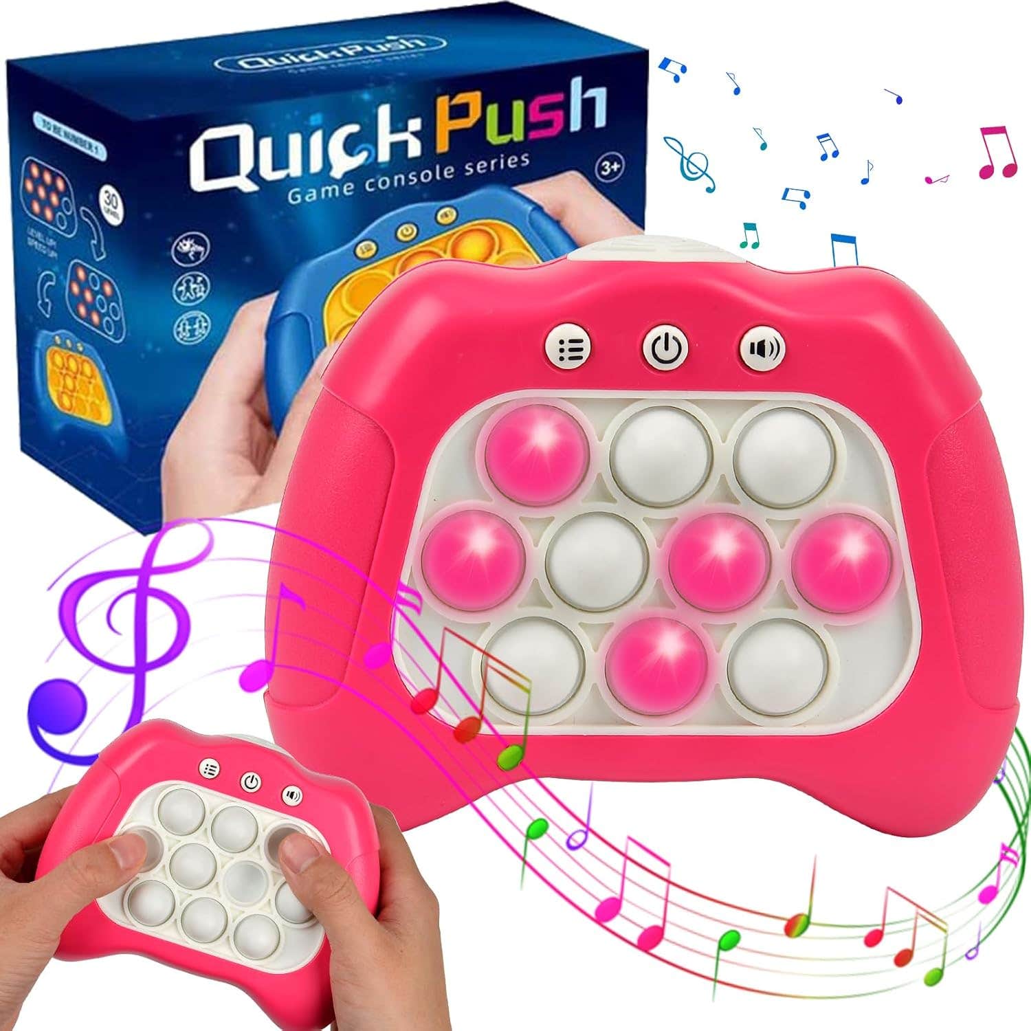 Xinrongda Sensorial Design Plastic Pop Pop It Fidget Toy - Pink