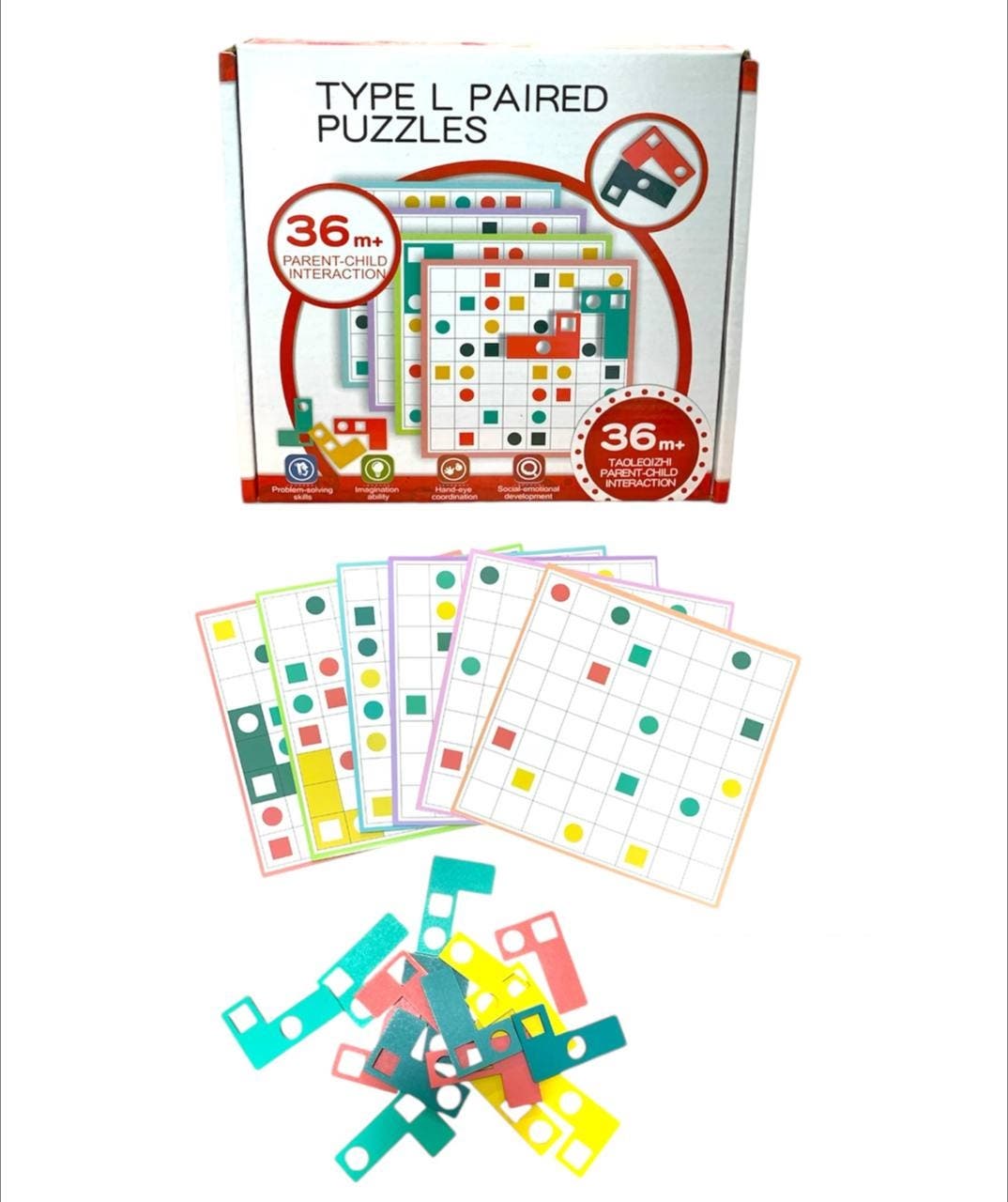 Alsafwa W26-136 Letter L Puzzle for Unisex Children - Multicolor