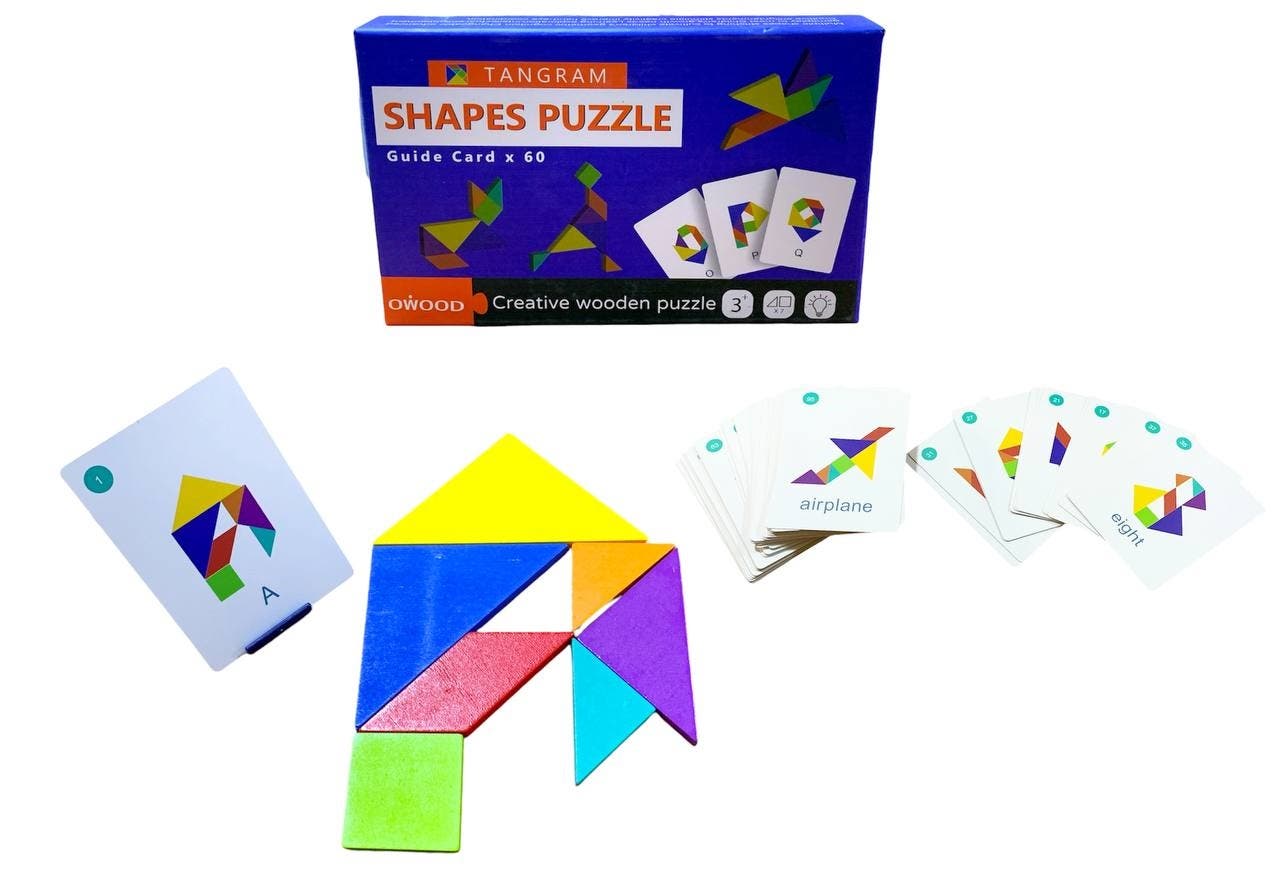 Alsafwa W26-138-3 Shapes Puzzle for Unisex Children - Multicolor