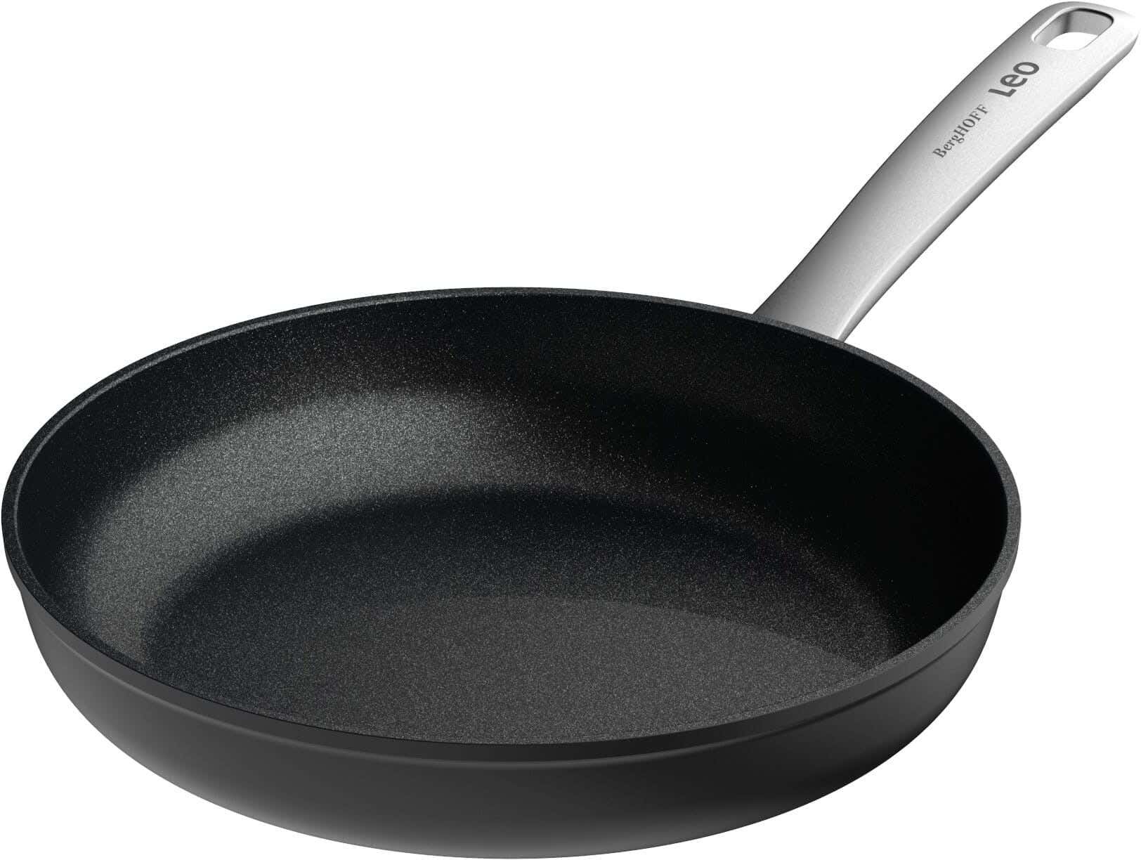 Berghoff Aluminum Frying Pan with Handle, 24 cm - Silver Black