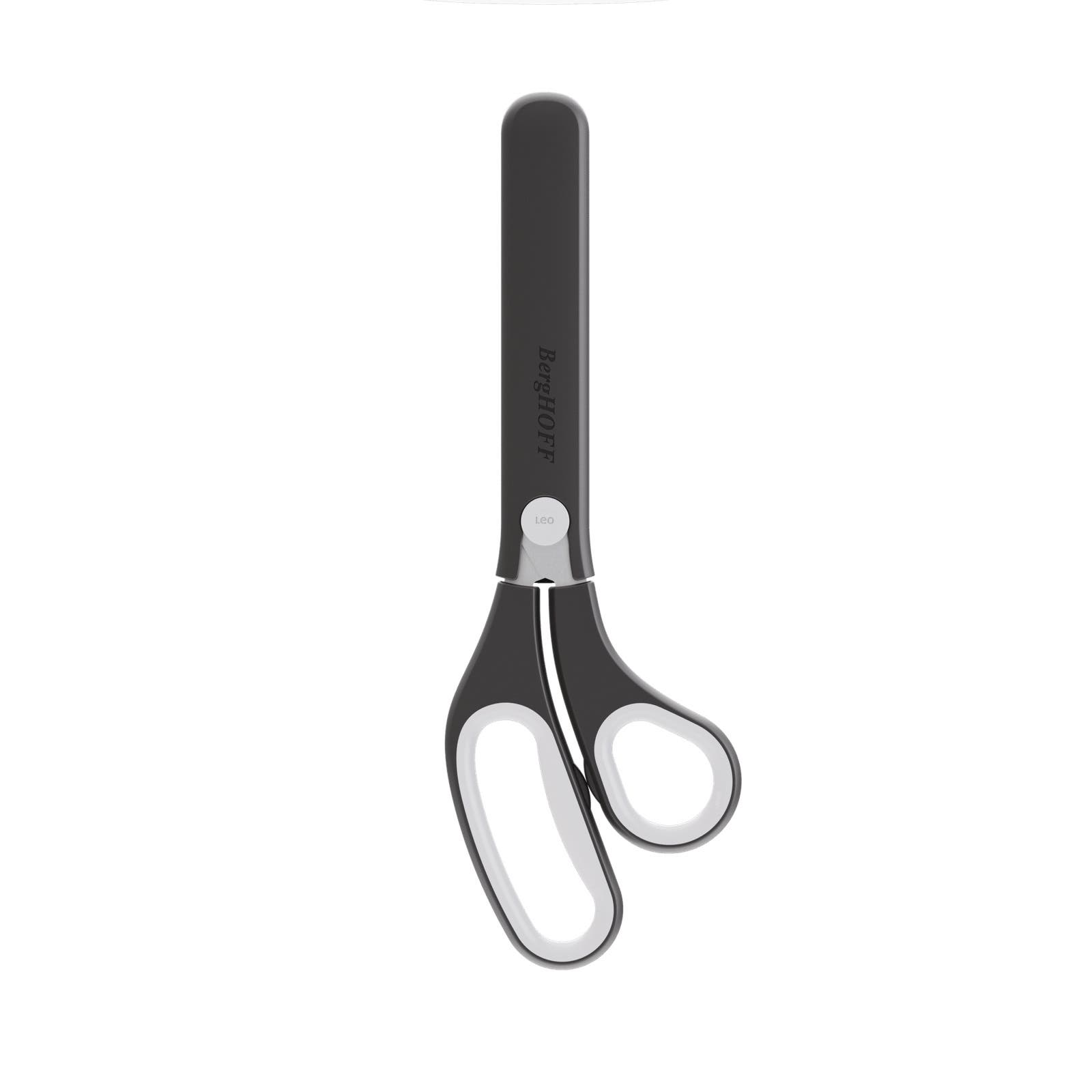 Berghoff Multifunctional Kitchen Scissors With Magnetic Graphite Sheath, 26 cm - Silver Black