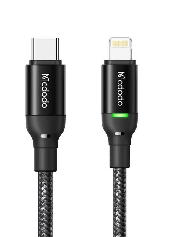Mcdodo Lightning Type-C Cable, 36W Fast Charger, CA-2720 - Black