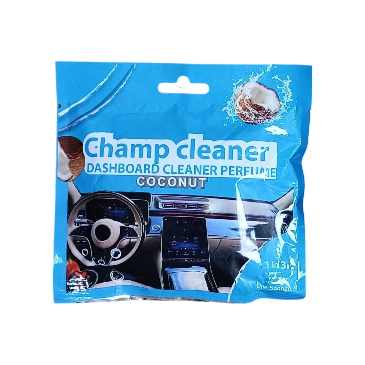Champ Dashboard Cleaner with Coconut Scent - Blue