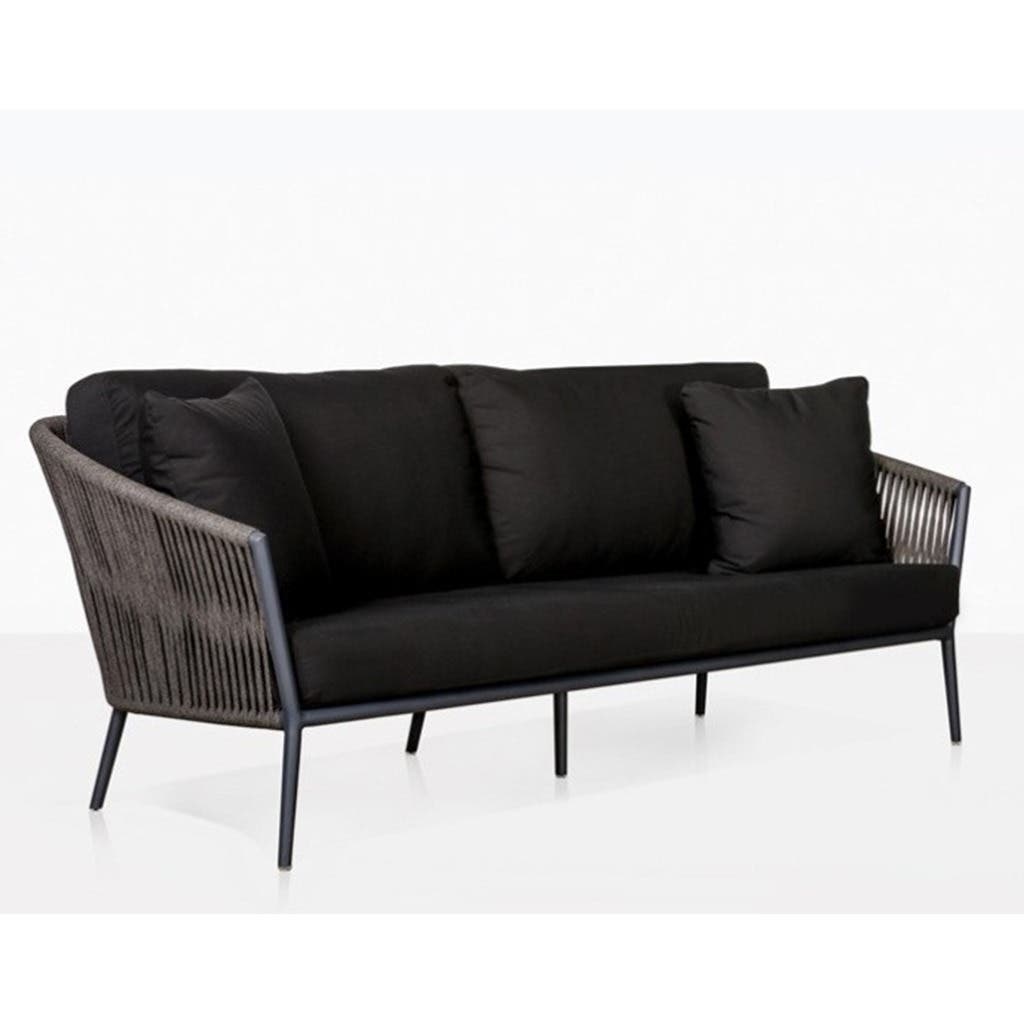 Outdoor Sofa, Jaguar Fabric, 140X60X70 Cm - Black