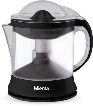 Mienta CP10308B Electric Juicer, 1 Liter, 40 Watt - Black