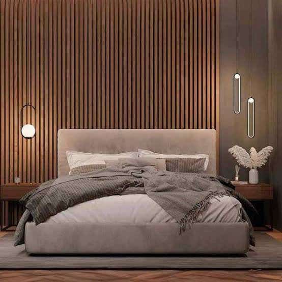 Counter Wood Capoten Bed, 122x180x200 cm - Beige