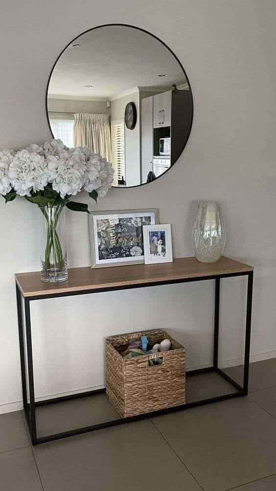 Metal console, 110x90x35 cm - Black