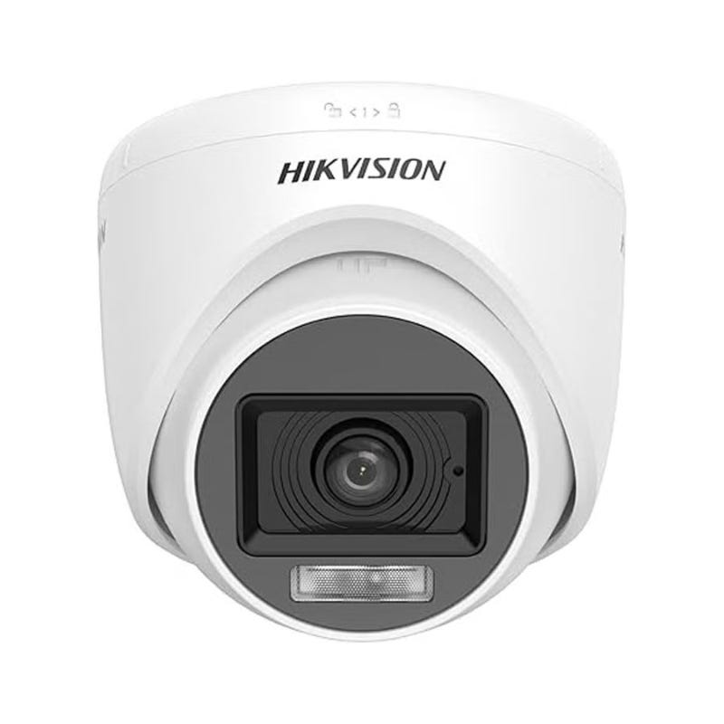 Hikvision DS-2CE76D0T-LPFS Security Camera, 2MP, Waterproof Dustproof- White