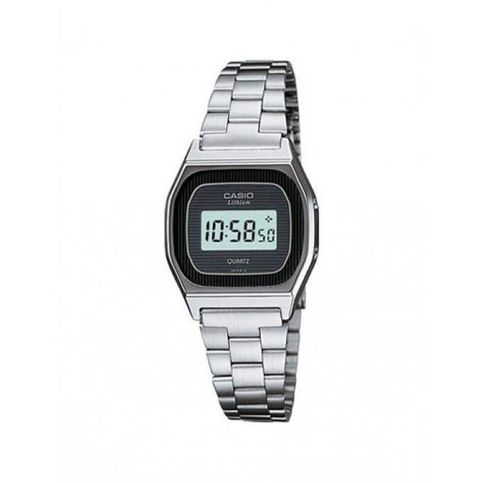 Casio LB-611A-8BUWDF Digital Watch for Women's, Stainless Steel Band - Silver
