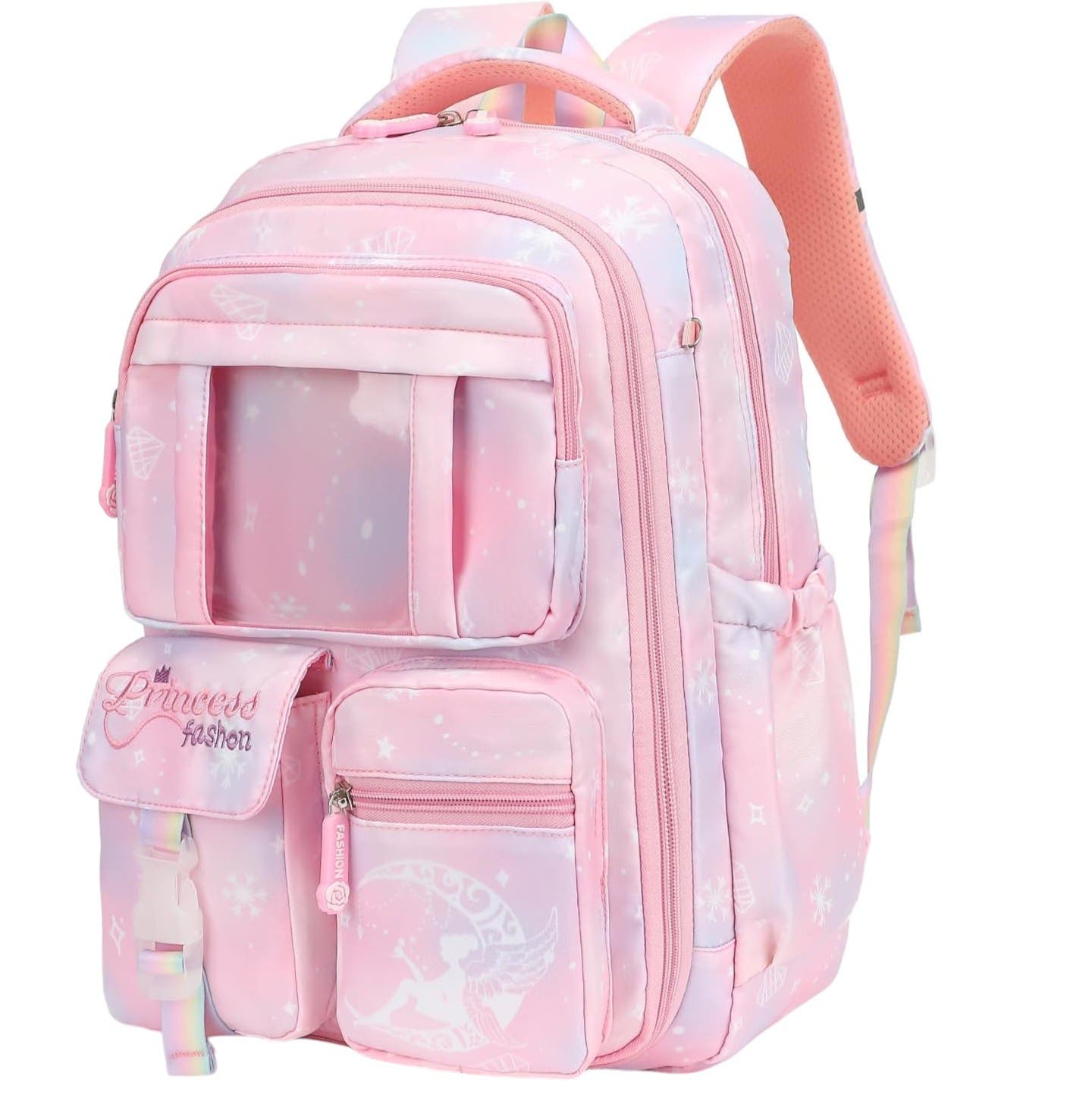 Lroiutian Cute Design Waterproof Girls Backpack - Pink