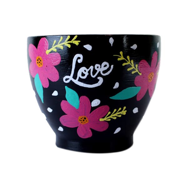 Pottery Plant Pot, One Piece, 10×10 cm - Multicolor