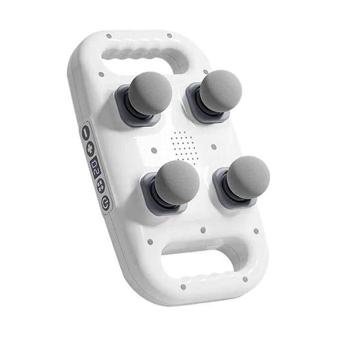 Cordless Massager, 4 Heads, Screen, ZX-1688 - White