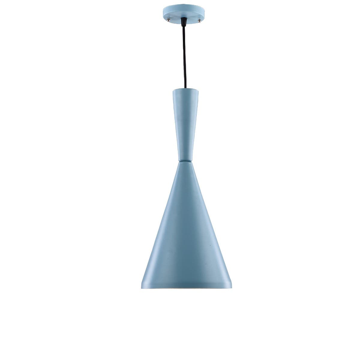 Modern Aluminum Chandelier, 20×20×45 cm - Light Blue