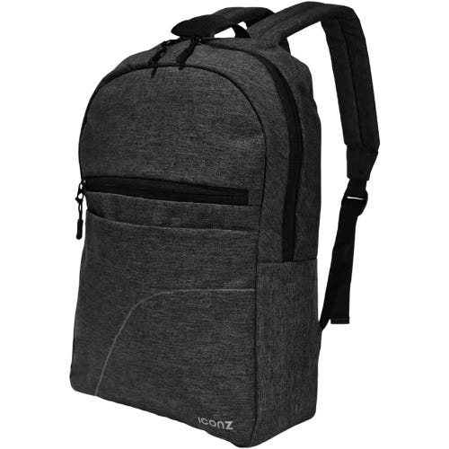 Iconz Polyester Backpack, Compatible With Devices Up To 15.6 Inch - Dark Grey