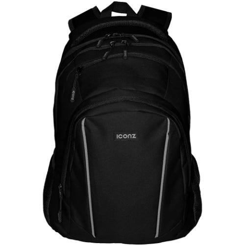 Iconz Backpack, Compatible With Devices Up To 15.6 Inch - Black