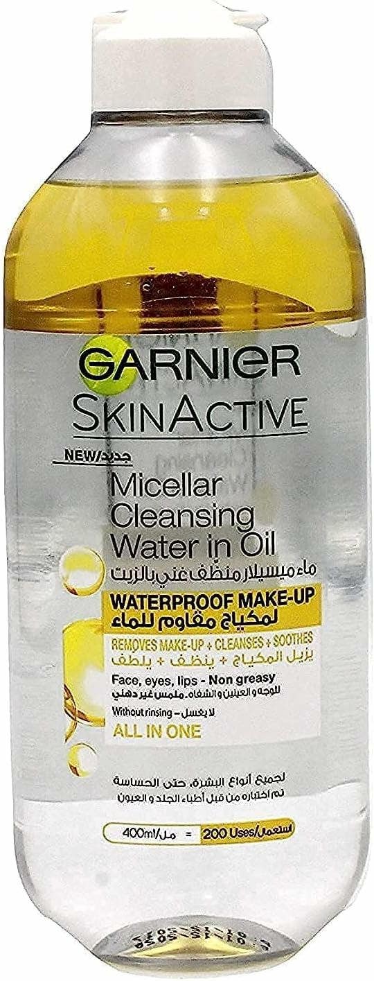 Garnier Skin Active All in 1 Waterproof Non-Greasy Makeup Remover and Cleansing Micellar Water - 400 ml