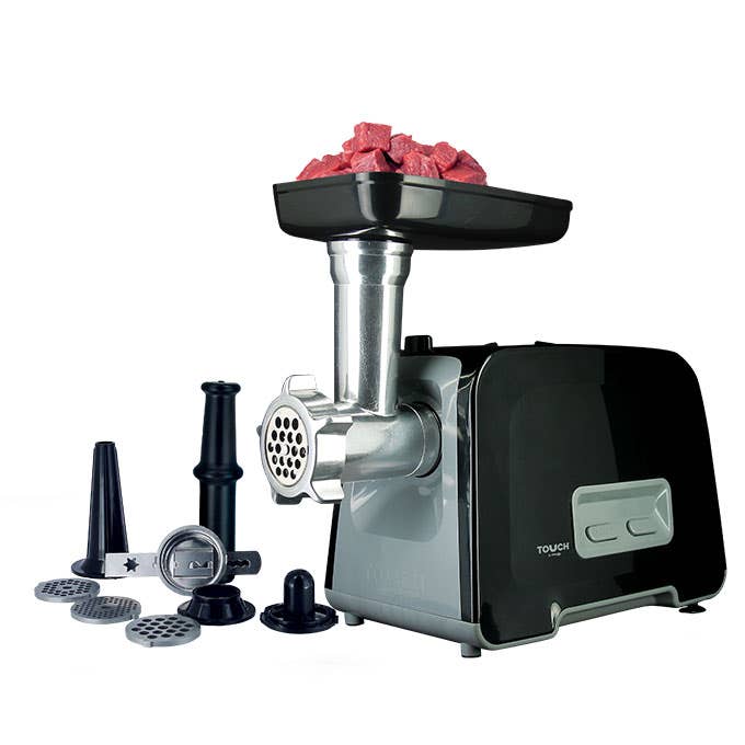 Touch El Zanouki 40558 Meat Grinder, 2000 Watts, Reverse Rotation - Black