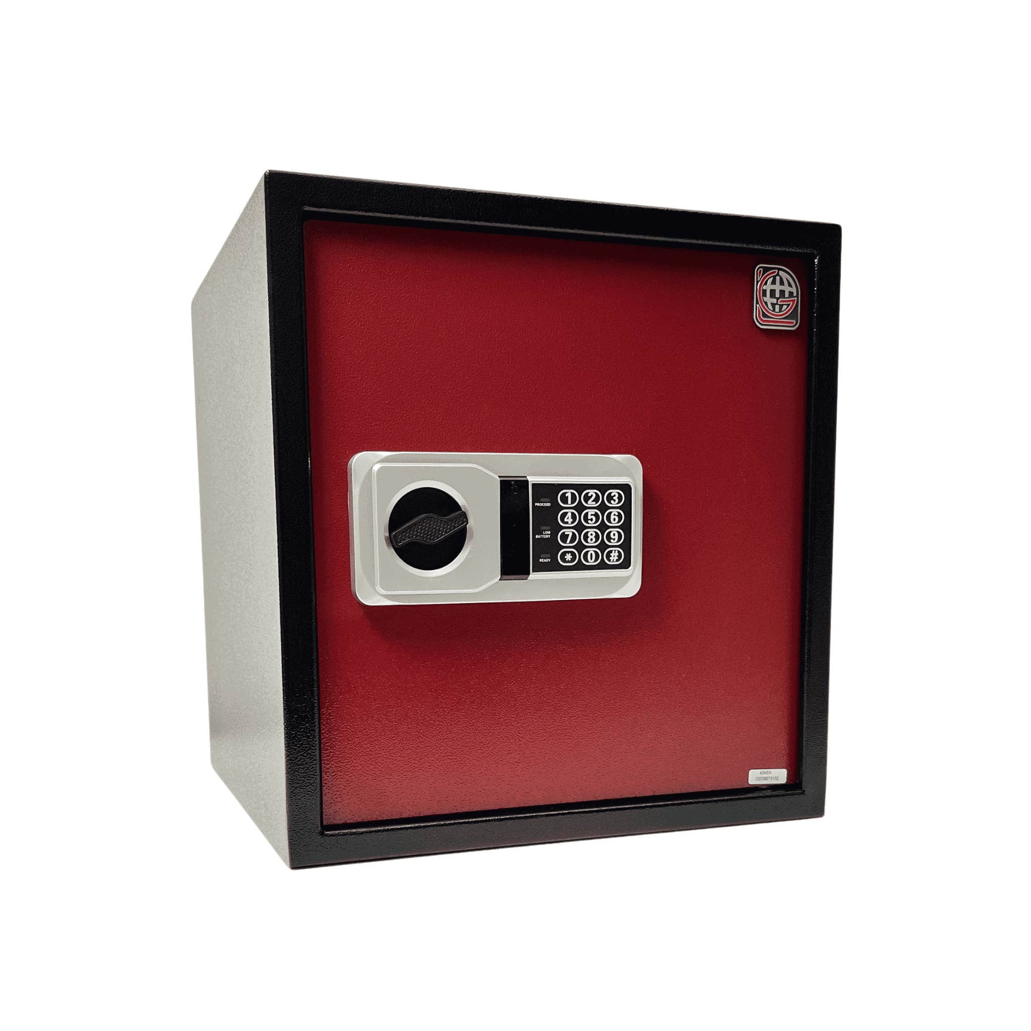 Lotfy Group LG Metal Digital Safe, 40 × 38 × 38 cm - Red