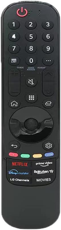 Remote control, compatible with LG Screens, without sound and OLED mouse - Black