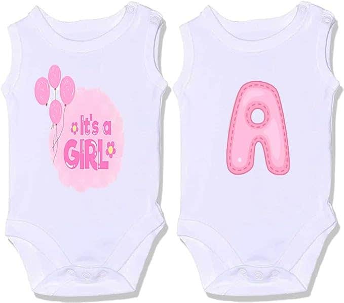 It's Girl A Design Comfortable Cotton Baby Salopette Set, Newborn, 2 Pieces