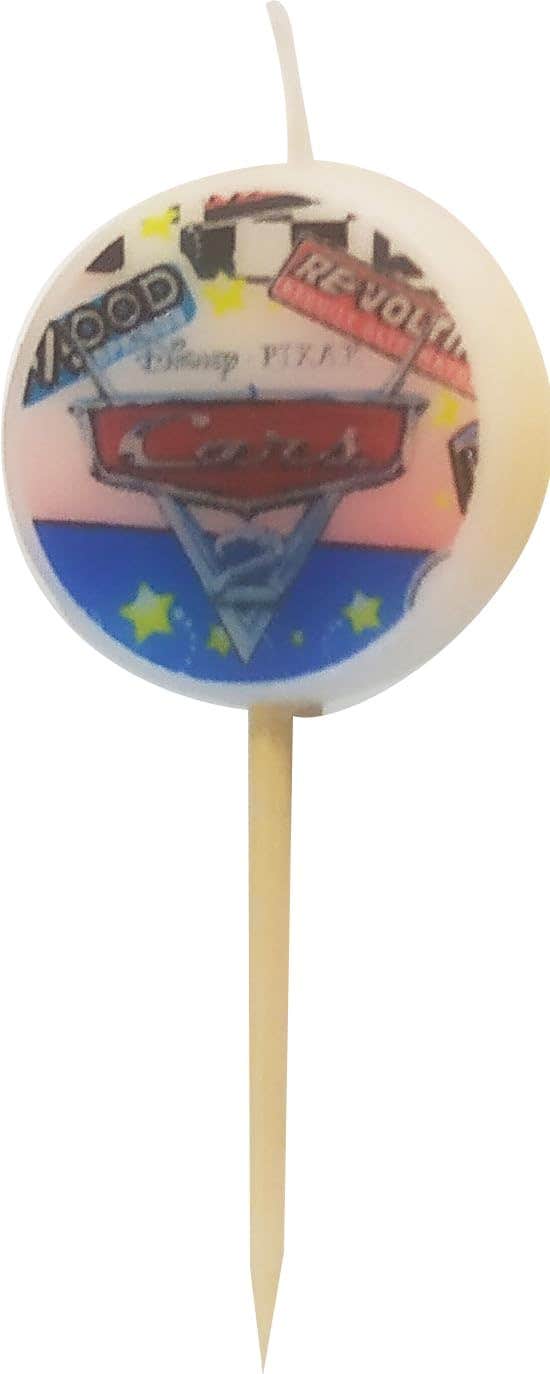 Car Design Decorative Birthday Candle - Multicolor