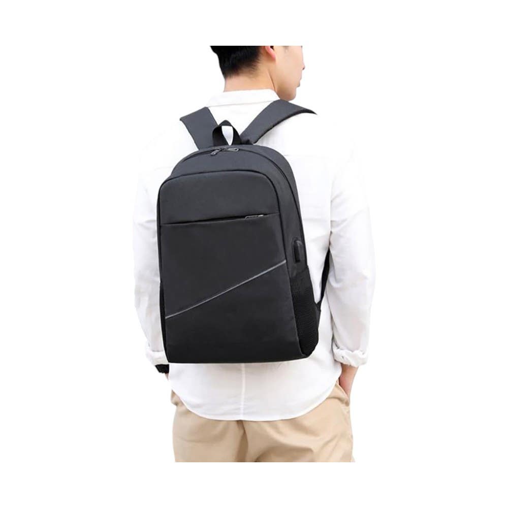 Energy Case Water Resistant Travel Laptop Backpack, 3 Pieces - Black