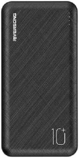 Riversong PB79-BK Power Bank, 2 Ports, 10000 mAh - Black