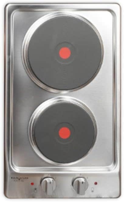Kitchen Line ZP.DN2003 Surface Electric Hob, 2 Burners, 30 Cm - Silver