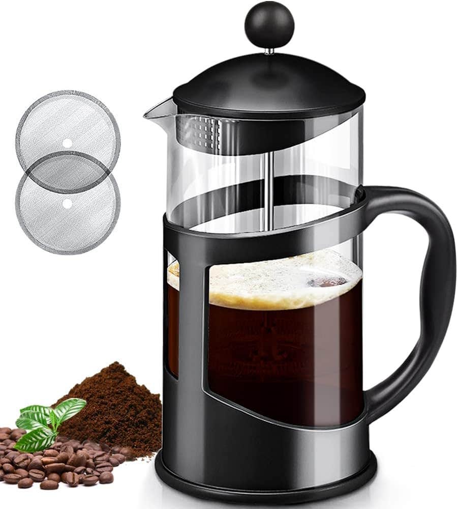 French Press Coffee Maker, 350Ml - Black