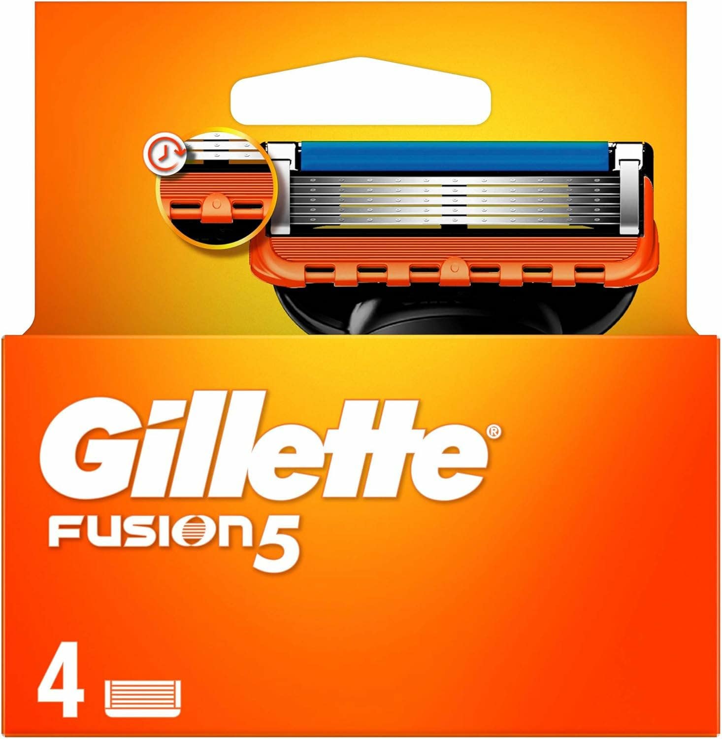 Gillette Fusion 5 Blade Razor Refills - 4 Pieces