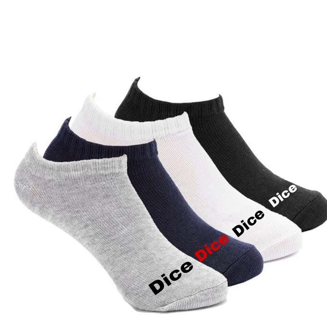 Dice Sock Set, 4 Pieces, One Size - Multicolor