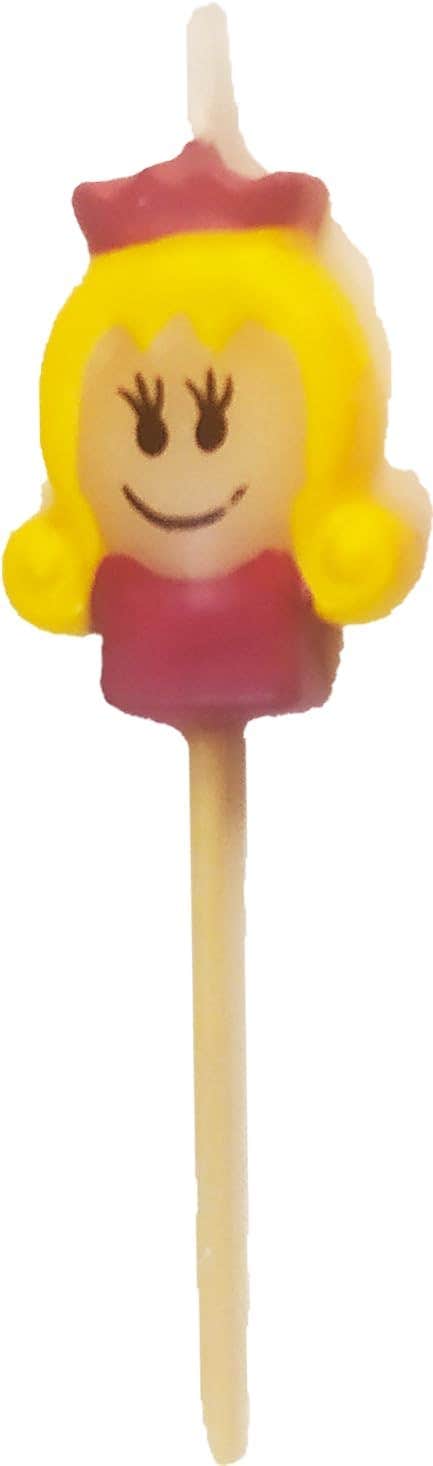 Princess Design Decorative Birthday Candle - Multicolor